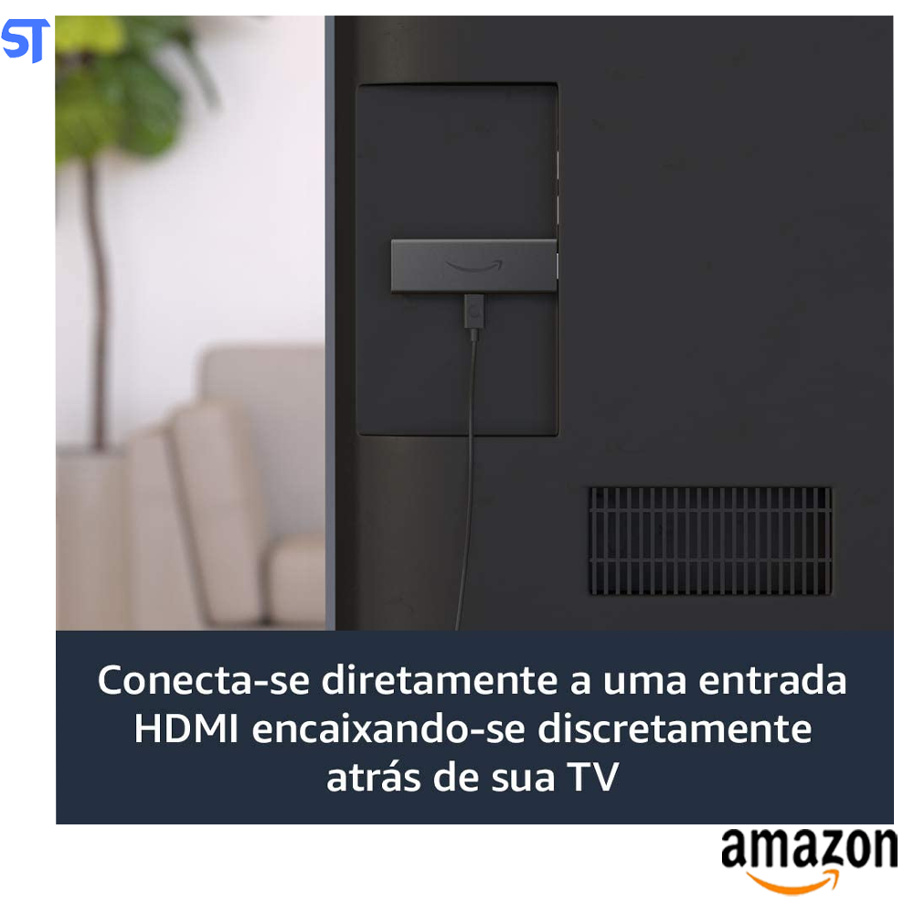 Fire TV Stick Com Controle Remoto Por Voz Com Alexa, Streaming em Full HD - B08C1K6LB2