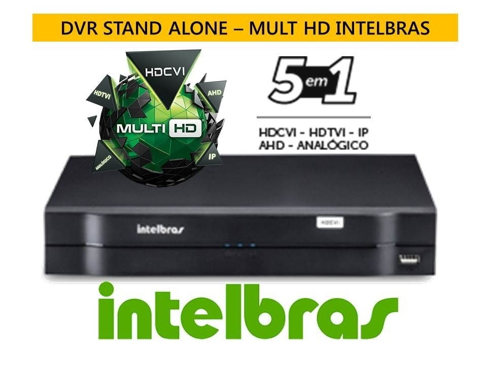 Dvr Gravador Digital de Vídeo Multi HD | MHDX 1008 | 8 Canais Intelbras- S/hd