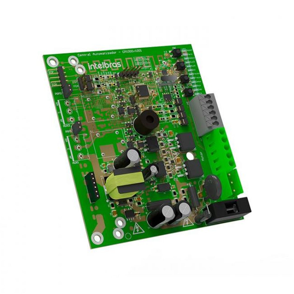 Motor Automatizador de Portão Intelbras DR 600 220V AL Deslizante 1/3 HP com 2 Controles e placa Controladora