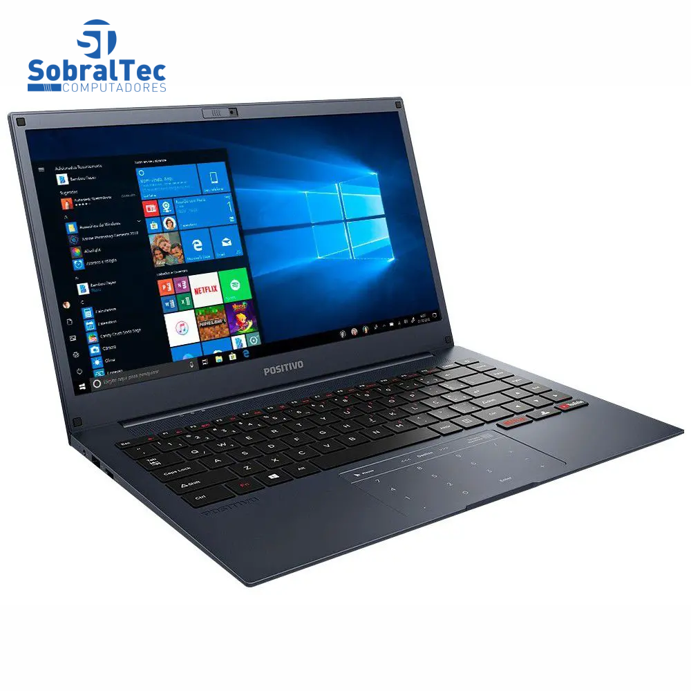 Notebook Positivo Motion Plus Q464B Intel - Quad Core 4GB eMMC 64GB + 64GB Nuvem 14- USADO