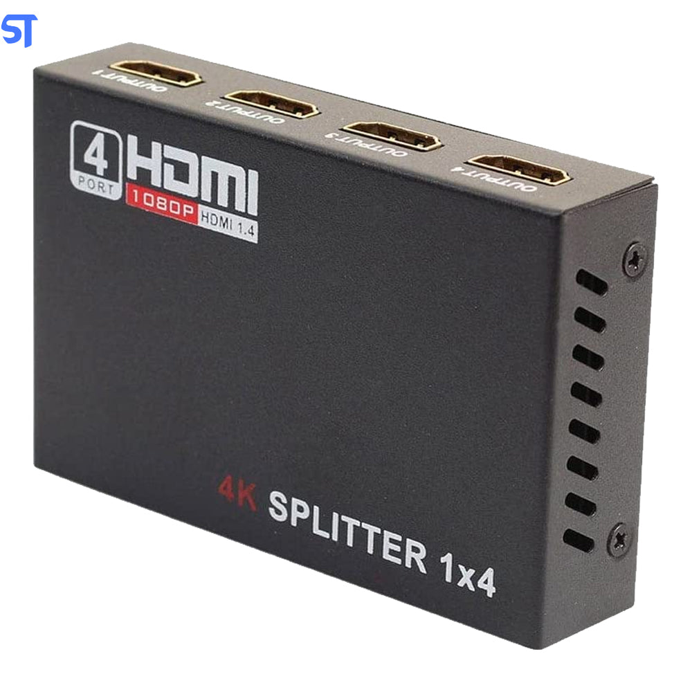 Switch Distribuidor Amplificador Ultra Hd 4k Uhd Hdmi 1 Entrada e 4 Saídas