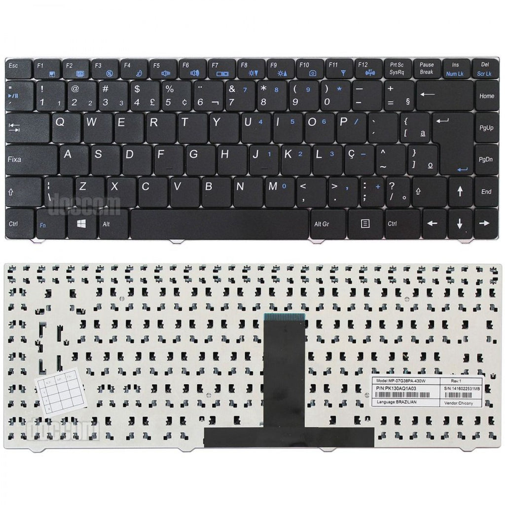 Teclado Notebook Phico Mp-07G38pa-430 PN:6-80-W84T0-330-1