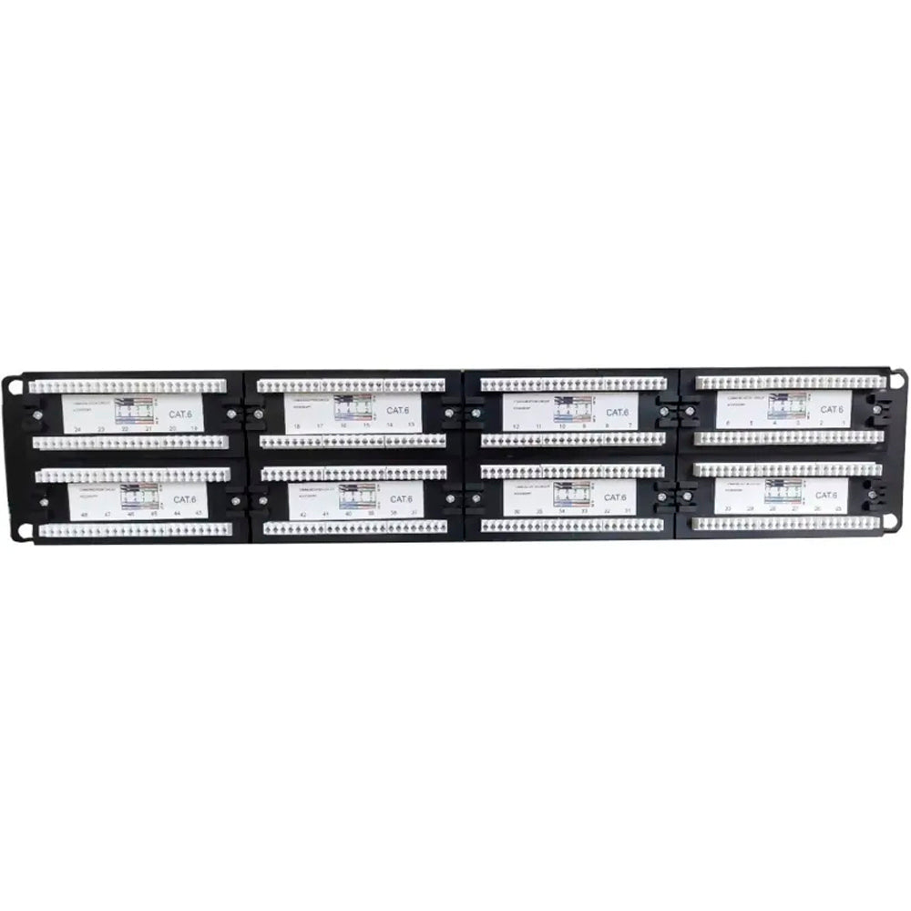 Patch Panel 48 Portas Categoria 6 26AWG PN-P48Q6 Cat6- Pacific Network
