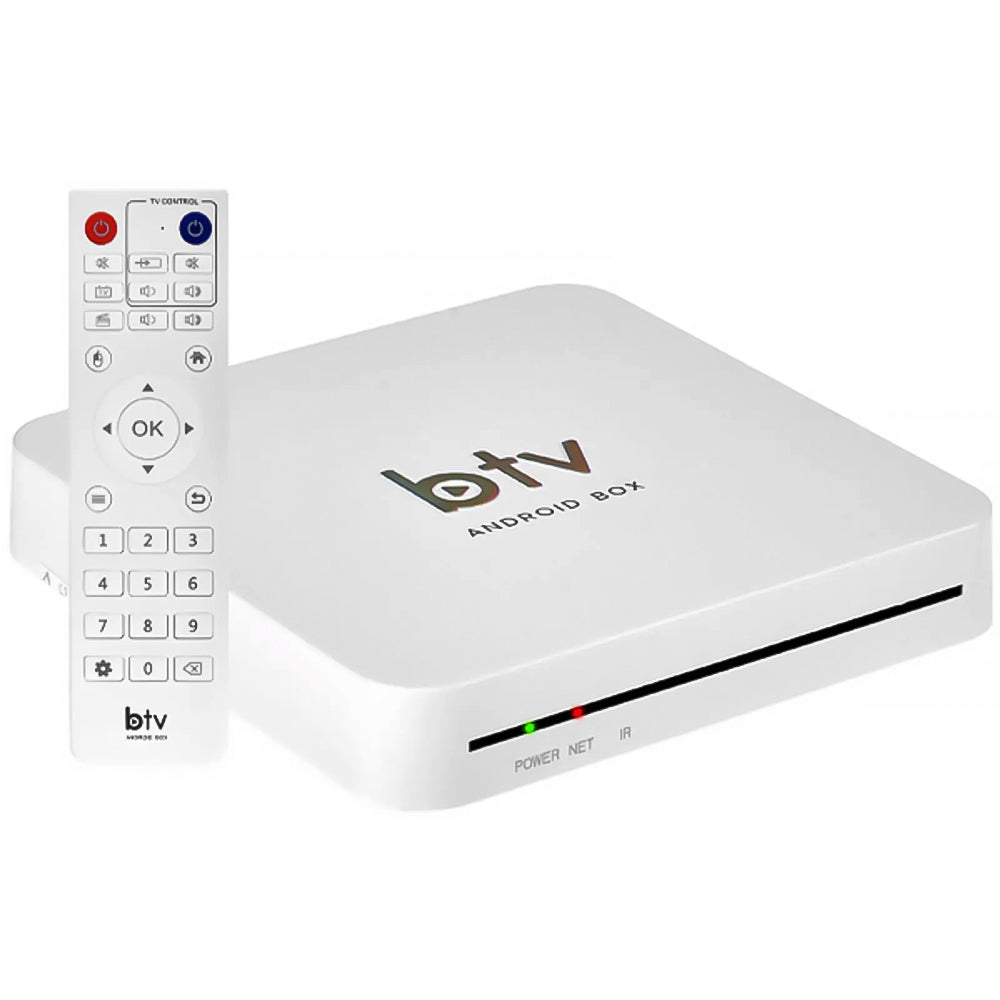 Receptor FTA TV BOX BTV A13+ 4K Ultra HD Wifi-5G - Branco