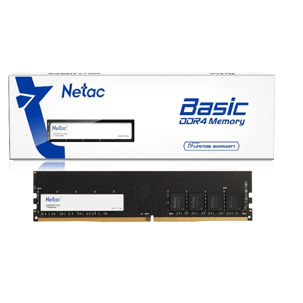 Memória RAM Desktop 8GB 2666hz DDR4 CL19 Netac