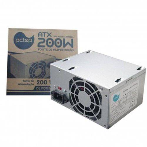 Fonte de Alimentação Atx 200W Pctop  Fapt200V2