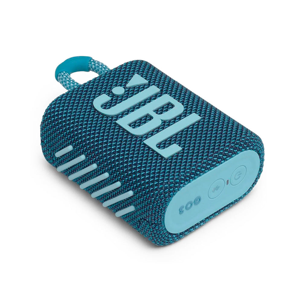 Caixa de Som Portátil JBL GO 3 Bluetooth 5.1 À Prova D'água e Poeira IP67 Azul