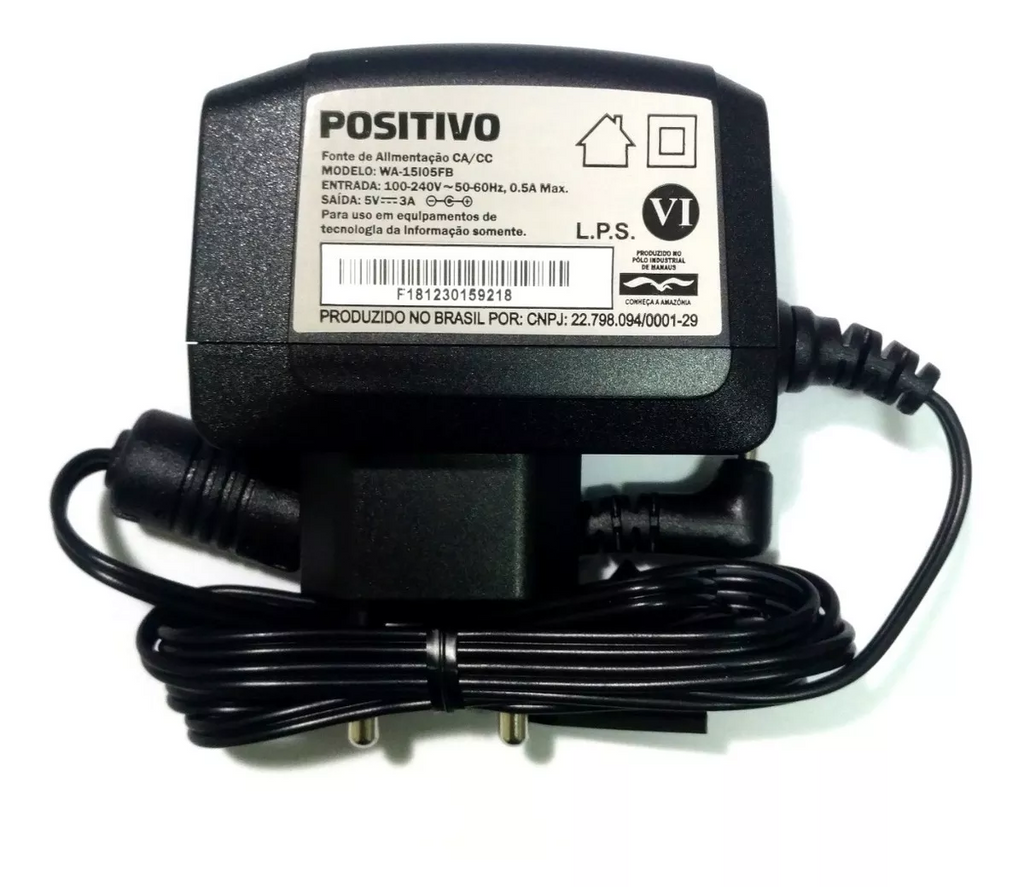 Pino para Fonte de Notebook Positivo 5 Voltes WA-15I05FB