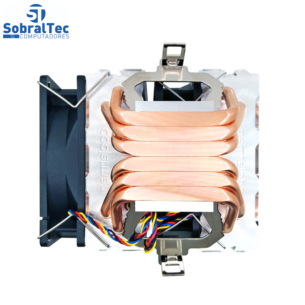 Cooler FAN Gamer  Azul Para Processador Intel e AMD M-X6 Boneco De Neve