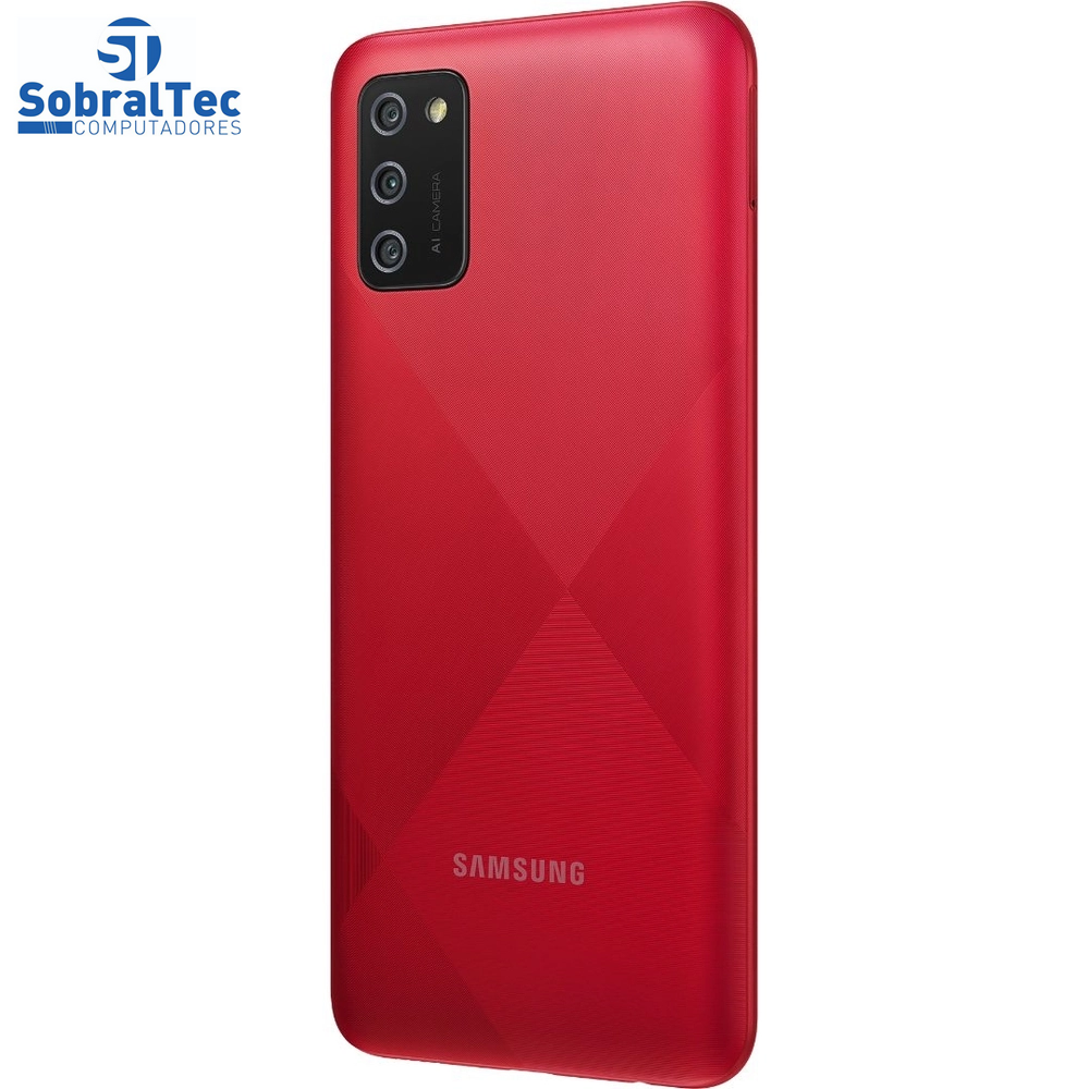 Smartphone Samsung Galaxy A02S 32GB, RAM 3GB, Octa-Core, Câmera Tripla Vermelho - SM-A025M/DS