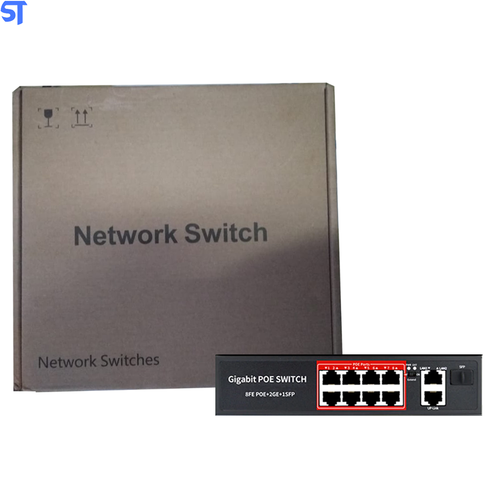 Switch Gigabit Com 8 Portas POE 2 Lan - POE308G
