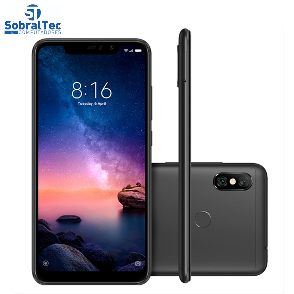 Xiaomi Redmi Note 6 Pro Dual SIM 64GB Preto 4GB RAM