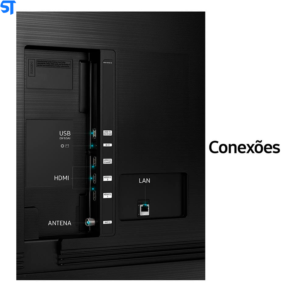 Smart TV Samsung 50 UHD 4K 50AU7700, Processador Crystal 4K, Tela sem limites, Visual Livre de Cabos, Alexa Built In - U