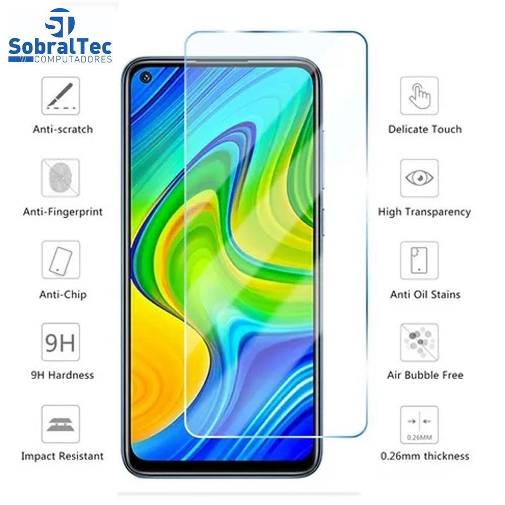 Película Protetora De Vidro Temperado Para Xiaomi Note 9