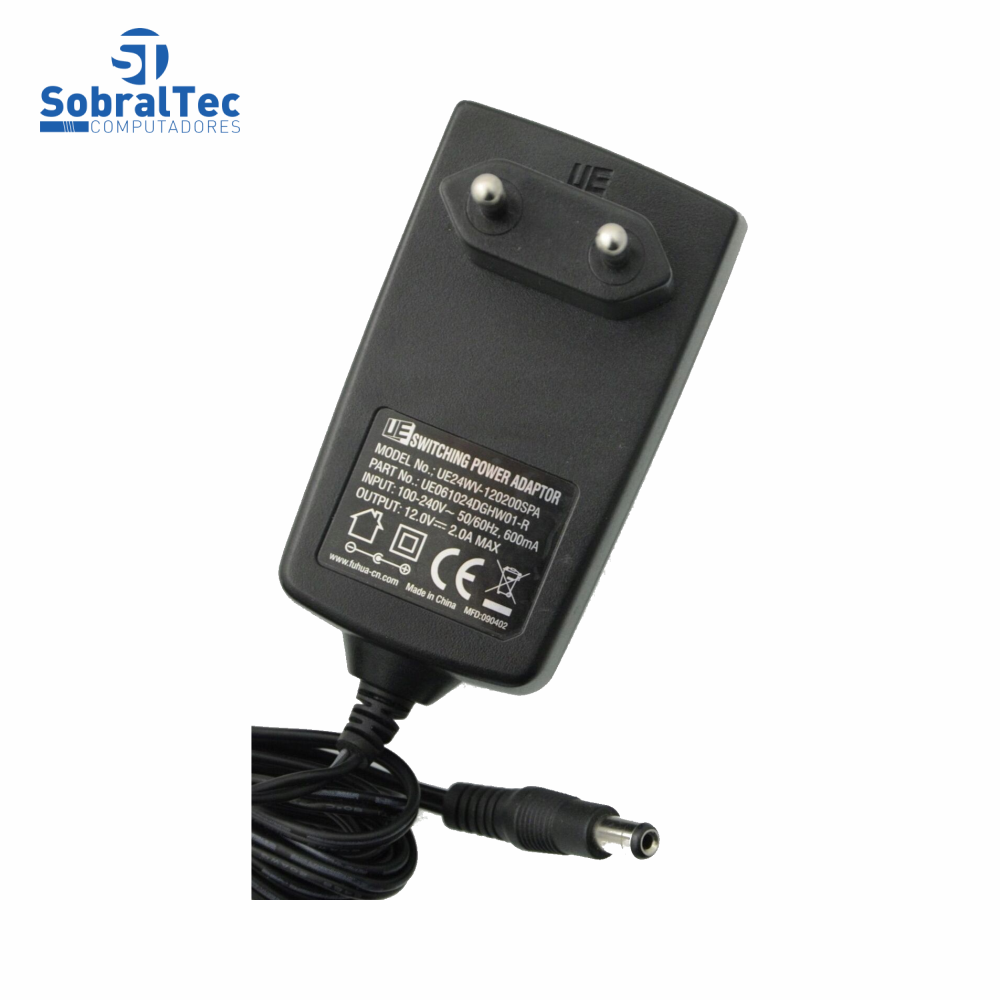 Fonte De Alimentação 12V 2,0A Modelo UE24WV-120200SPA