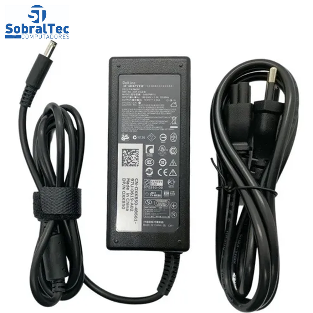 Fonte Para Notebook Dell Inspiron 19.5V 3.34A 65W 4.5*3.0mm