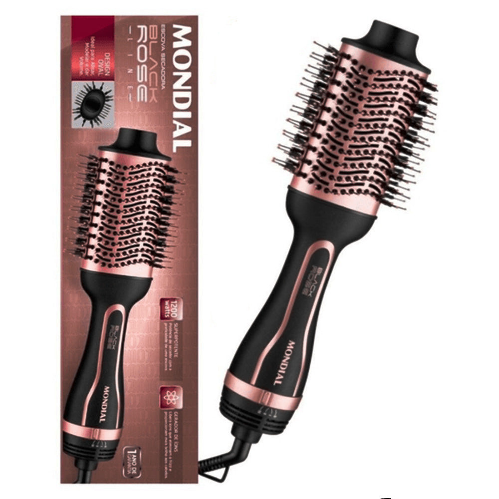 Escova Secadora Grey Rose Keratin Mondial ES-11 Bivolt
