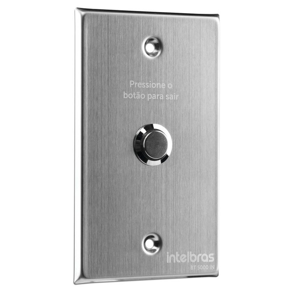 Botoeira Acionador de Abertura Inox Embutir 4x2 BT 5000 IN Intelbras