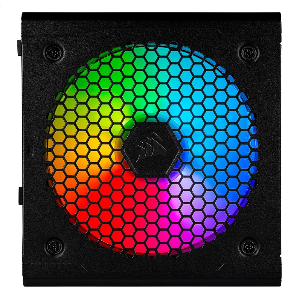 Fonte Real ATX 550W Corsair CX550F ATX / 550W / PSU / 80 Plus / Bronze / RGB - (CP-9020216)- Preto