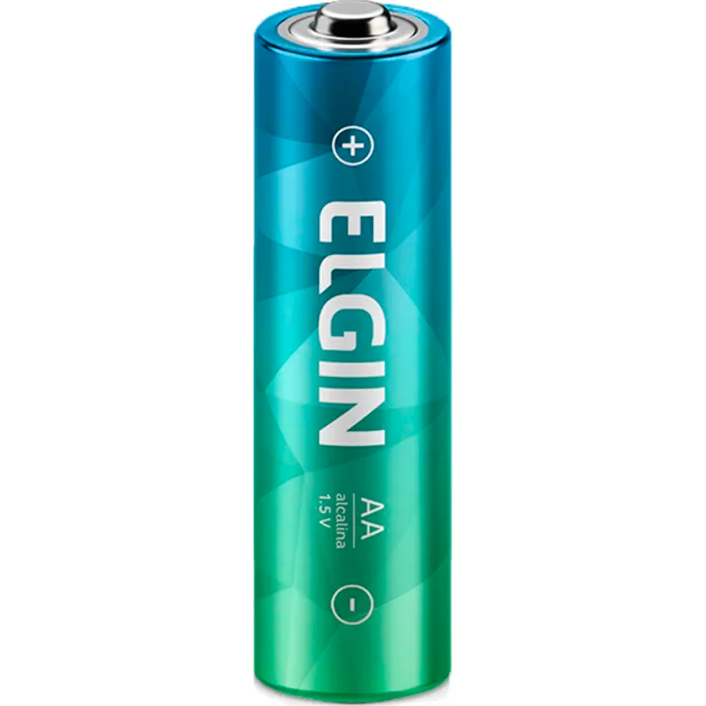 Pilha Alcalina AA 1,5V Blister Com 4 Unidades Elgin ELE000000082153