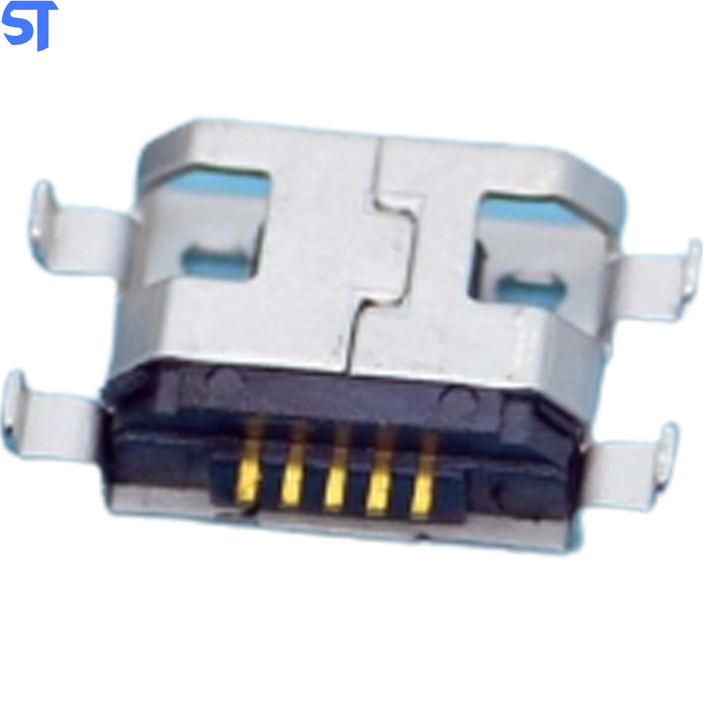 Conector Fêmea para o Telefone Móvel Micro Usb Jack Conector 5 Pinos