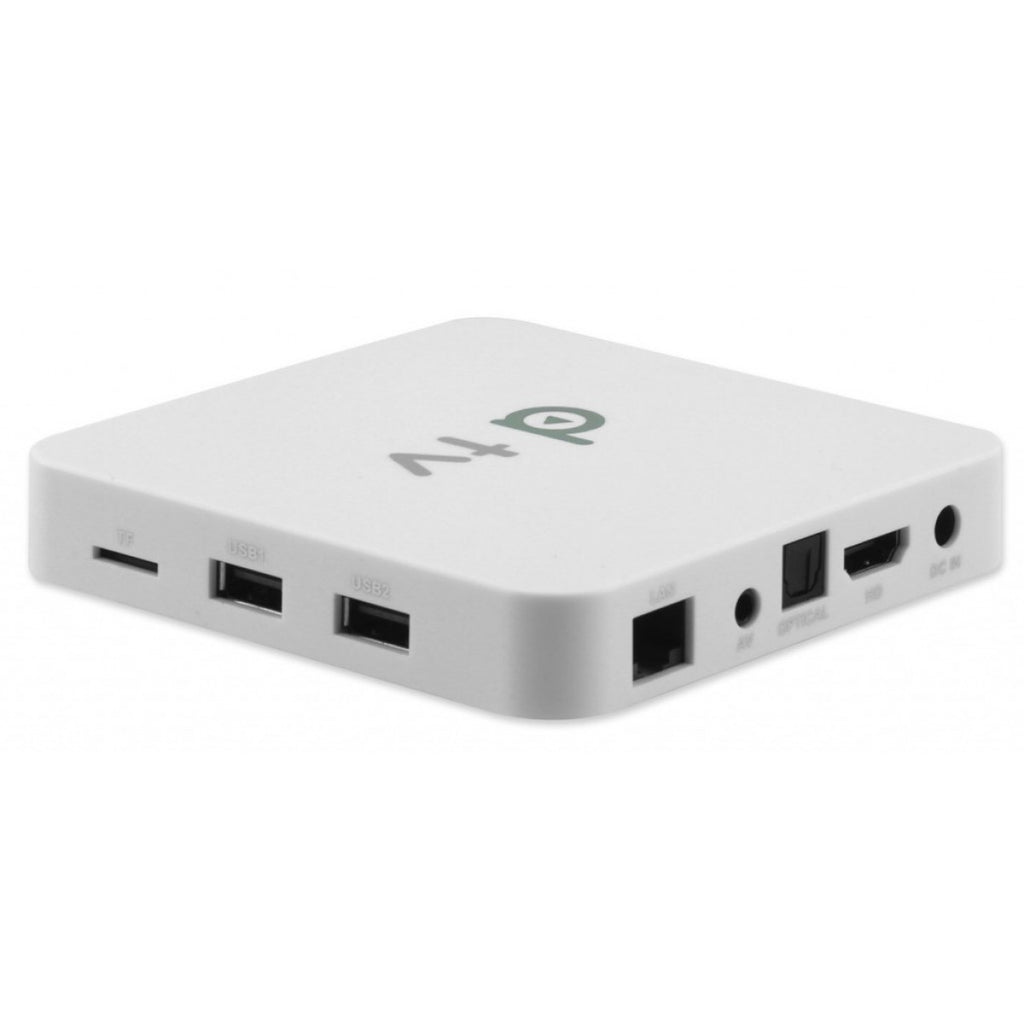 Receptor FTA dTV D10+ Ultra HD 4K Com IPTV Grátis Bluetooth DLNA Wi-Fi - Branco