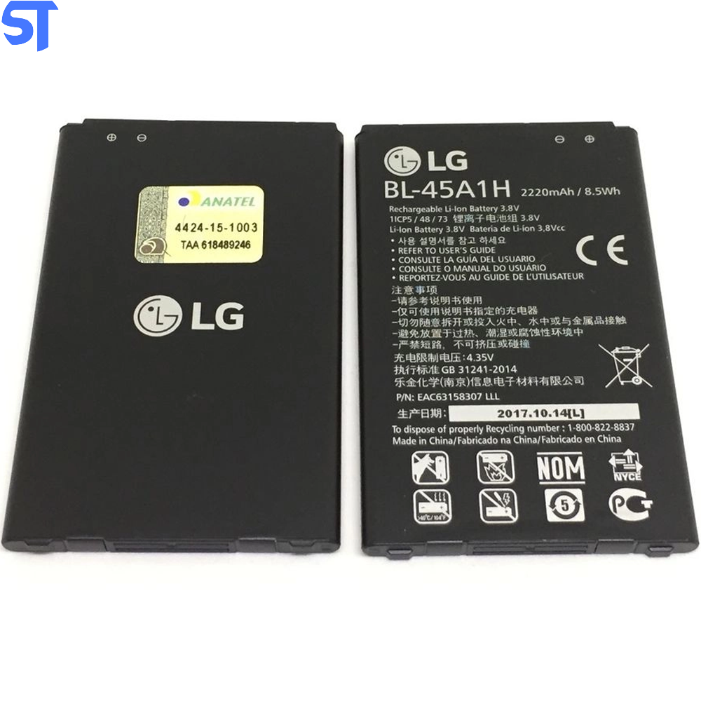 Bateria Bl-45a1h LG K10 K410 LG K10 K430ds Original Com Selo Da Anatel
