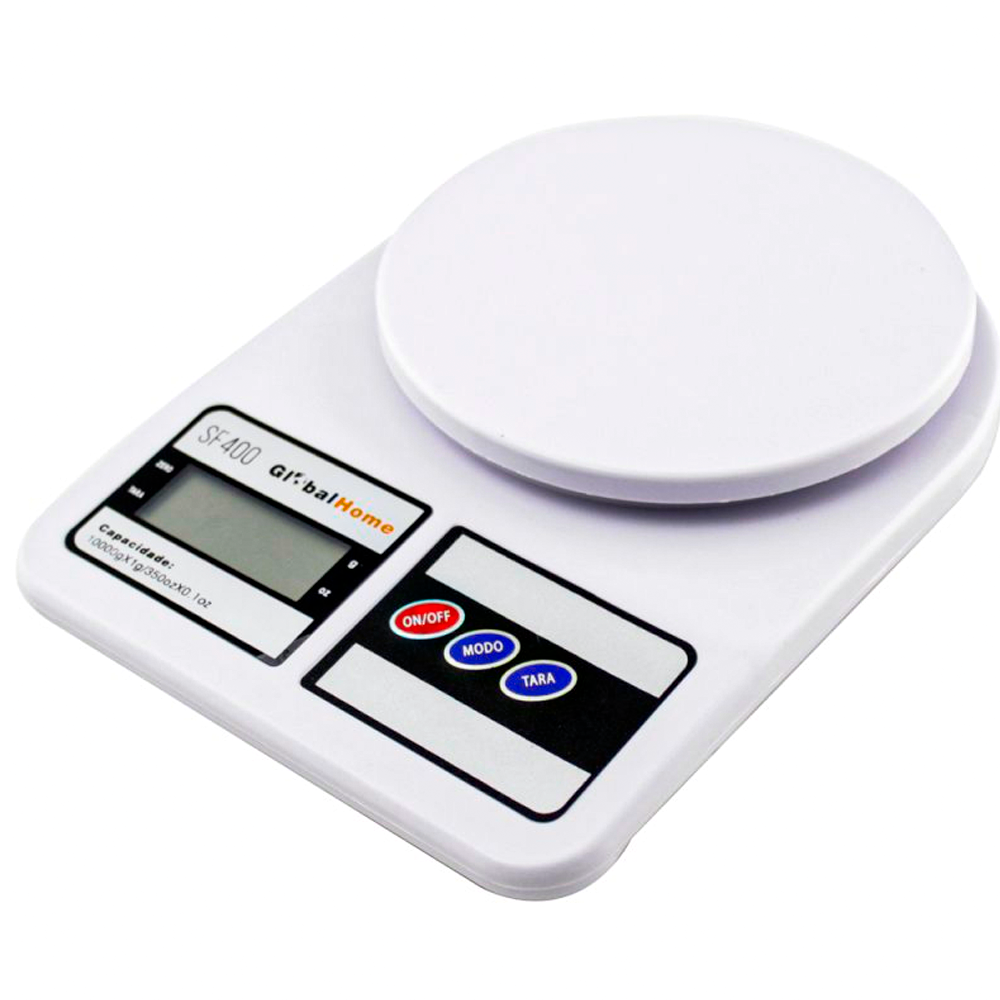 Balança Digital SF-400 Alta Precisão Eletrônica 1g a 10 kg. de Cozinha