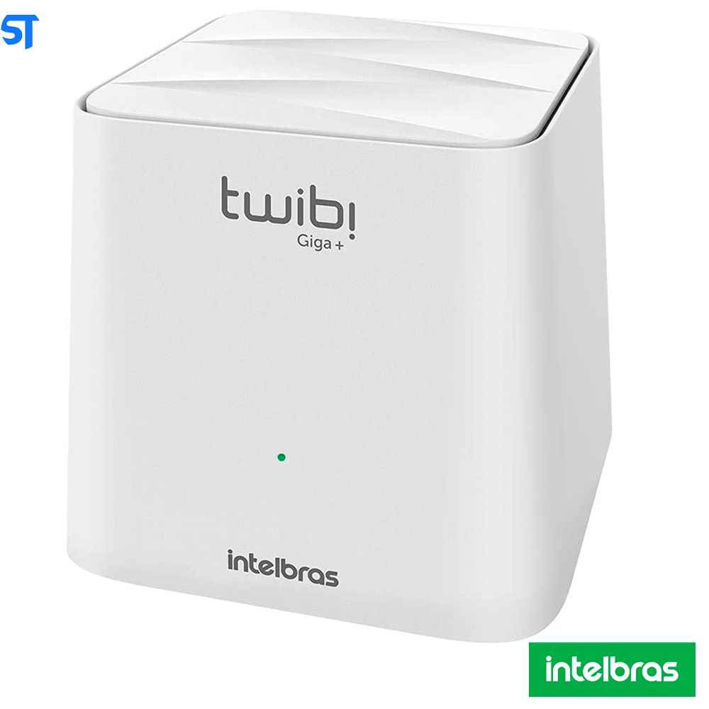 Kit Roteador 3 Wi-Fi Mesh Intelbras 3 Unidades Twibi Giga+ AC1200 Dual Band Branco