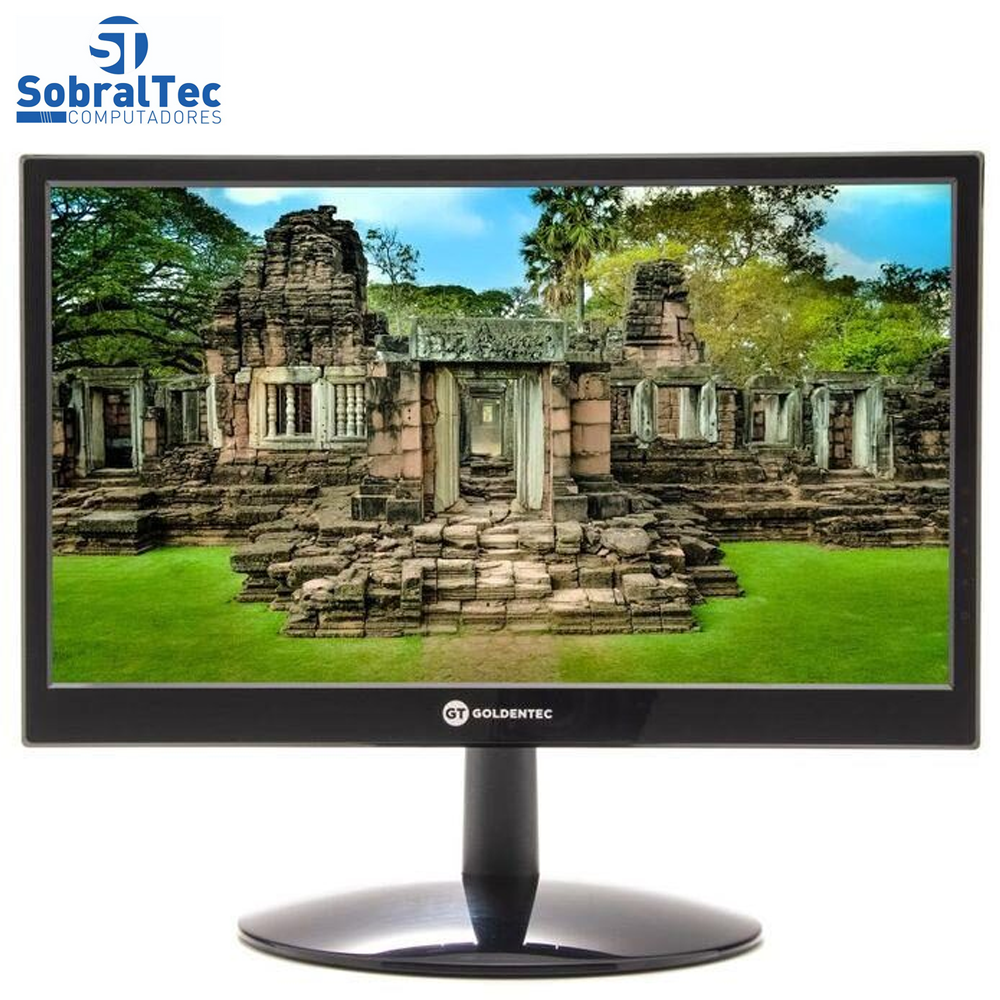 Monitor LED 15.6" Widescreen HDMI e VGA e Som Goldentec MG15
