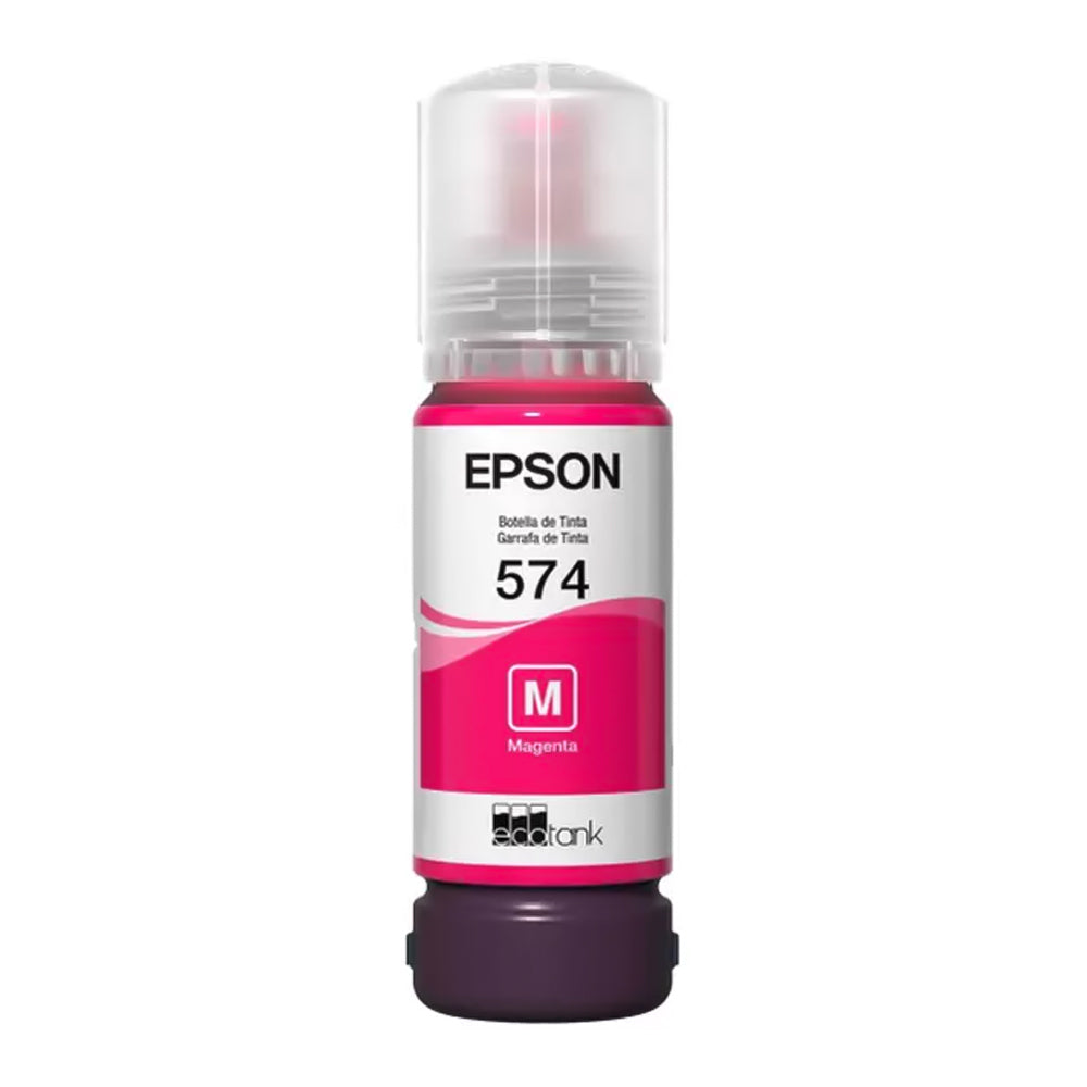 Refil de Tinta Epson 574 Magenta M 70ml Original T574120 para EcoTank L8050/ L18050