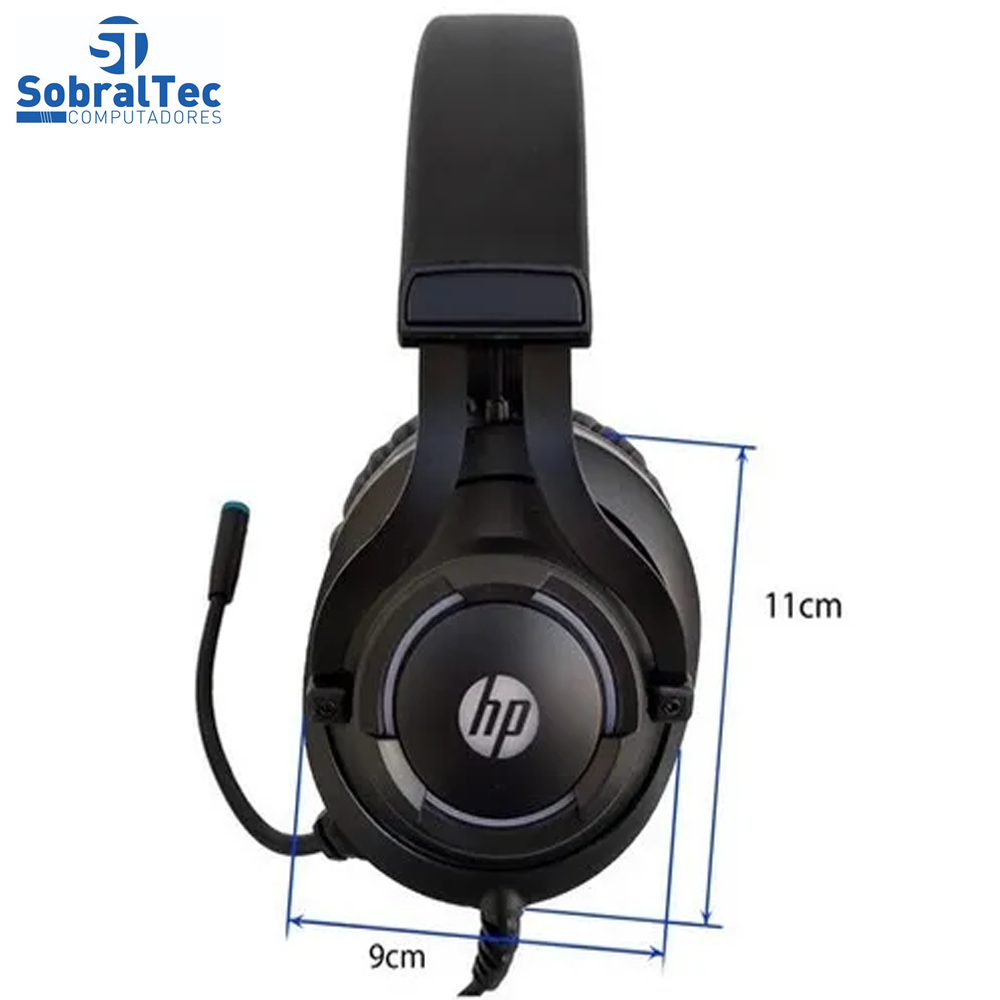 Fone Headset Gamer P2, Stereo e USB, H360, Preto com RGB