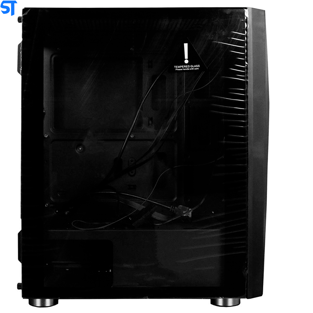 Gabinete Gamer Bg-020 Preto Bluecase - Sem Fonte / Led Rgb / Usb 3.0