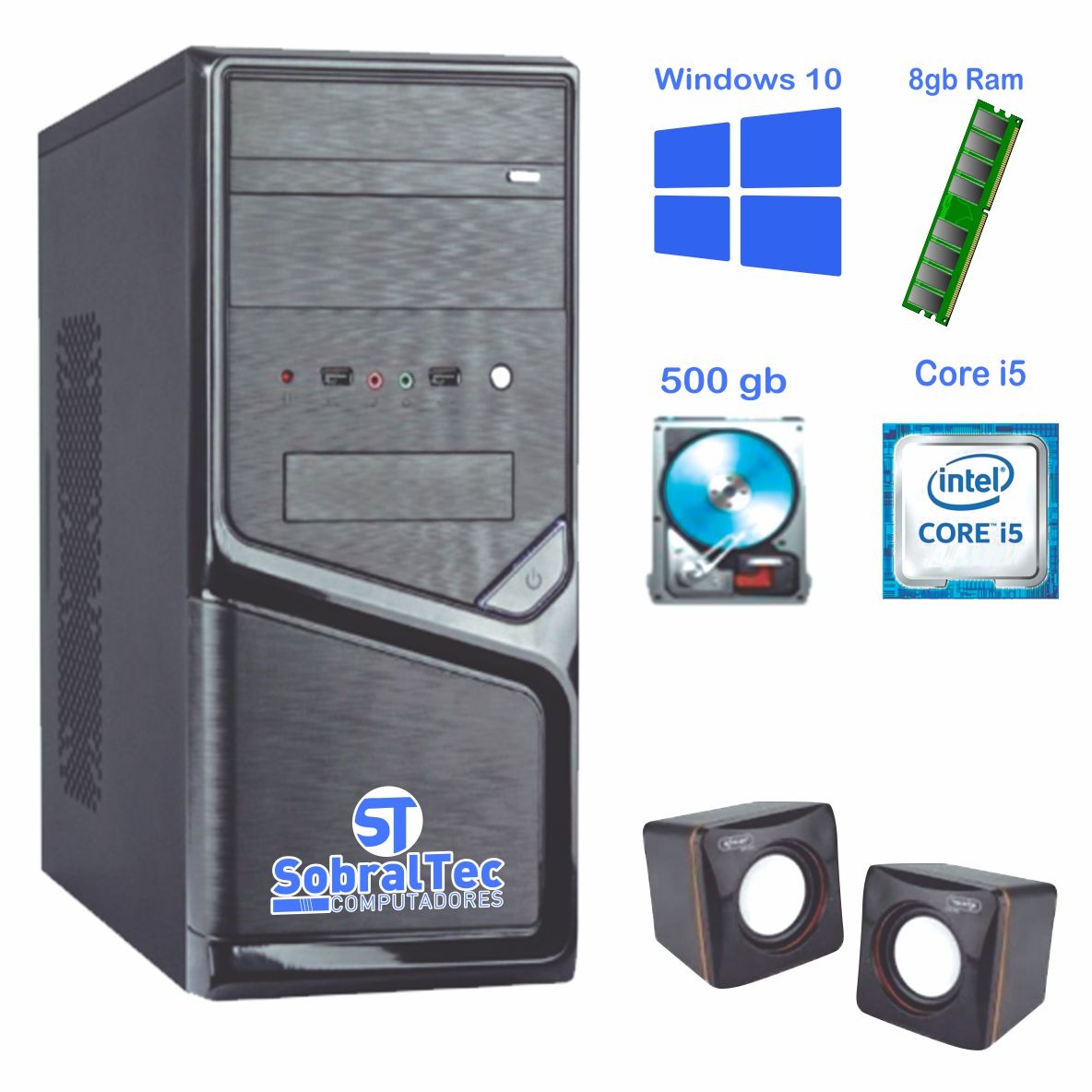 Computador Core i5 3.10Ghz -TG-H61-S -HD 500GB Memória Ram 4 Gb Configurável