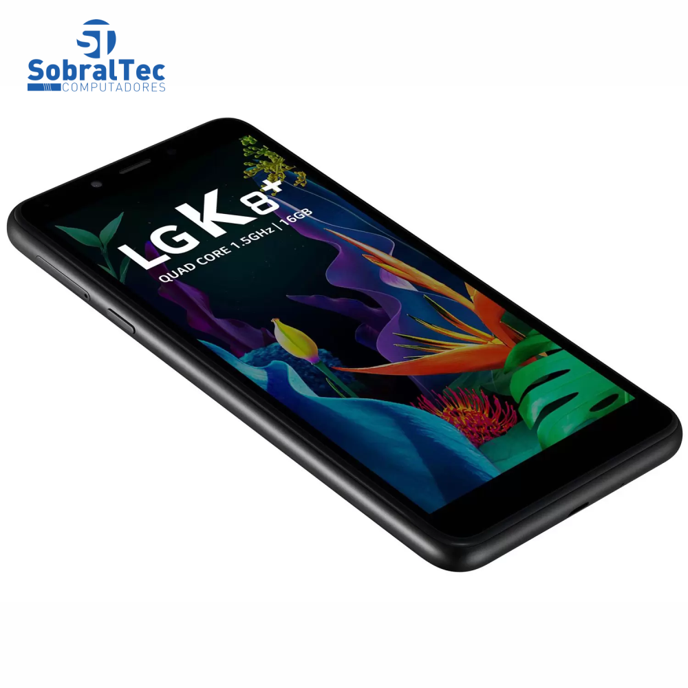 Smartphone LG K8 Plus 16GB Preto 4G Quad-Core  1GB RAM 5,45” Câm. 8MP + Câm. Selfie 5MP