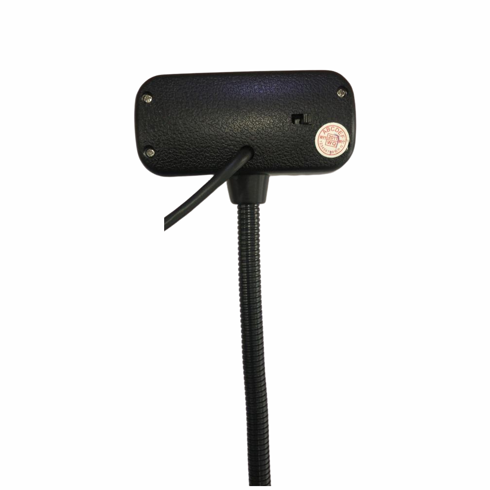 Webcam De Mesa 480 Pixels Com Microfone Cabo Usb Vermelho Com Prata