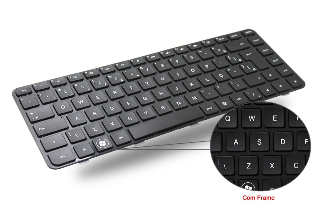 Teclado Notebook Hp Pavilion Dm4-1055br Dm4-1075br  Com Frame