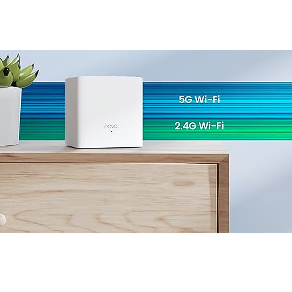 Roteador WiFi Mesh 5GHZ E 2.4GHZ AC1200 MW3 Tenda - Branco