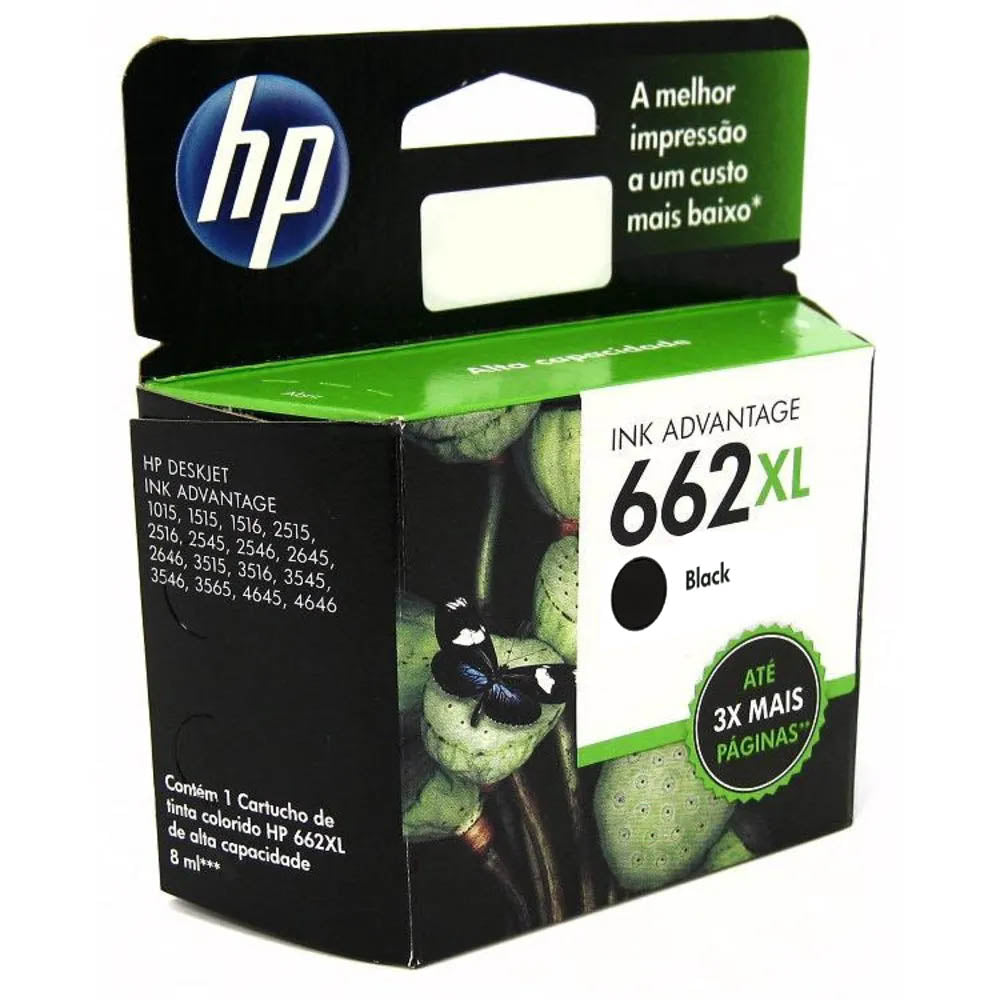 Cartucho hp 662 XL Preto CZ105ab cz105al | Original 6,5ml