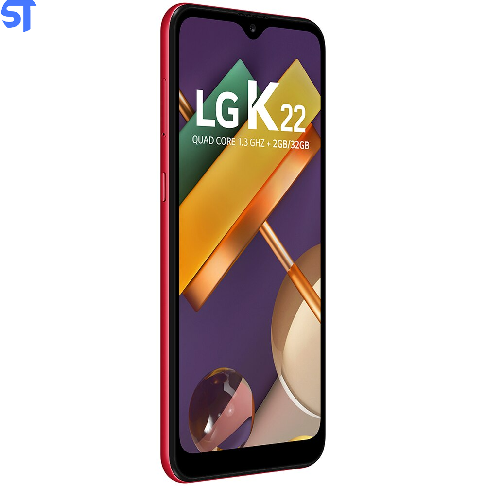 Smartphone LG K22 K200BMW Dual Chip Android 10 Tela 6.2” Quad Core 32GB 4G Câmera 13MP+2MP - Vermelho