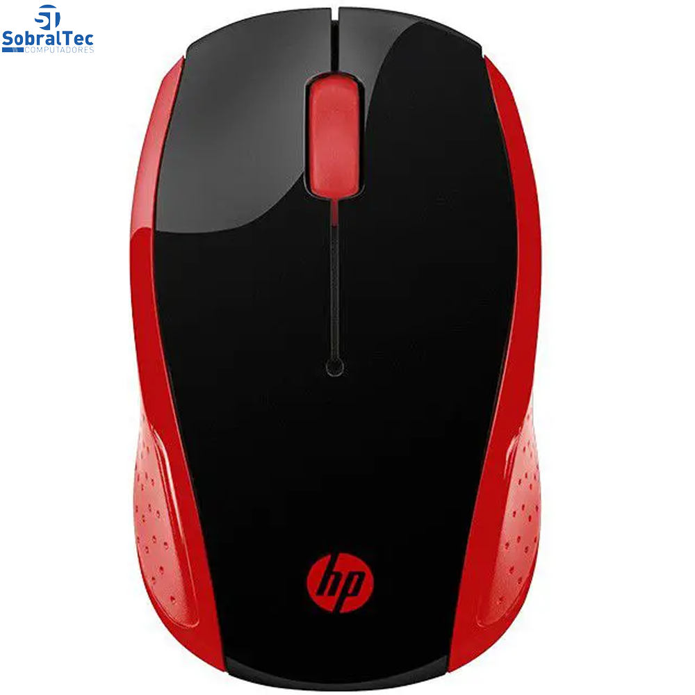 Mouse Sem Fio HP Óptico 1000DPI 200 Oman Vermelho