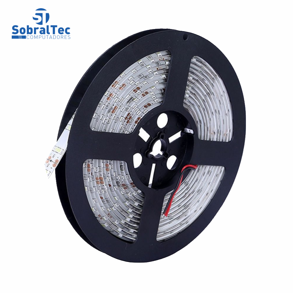 Fita LED Branca 3528 24W 12V 5050-W-DX IP65 5Mt