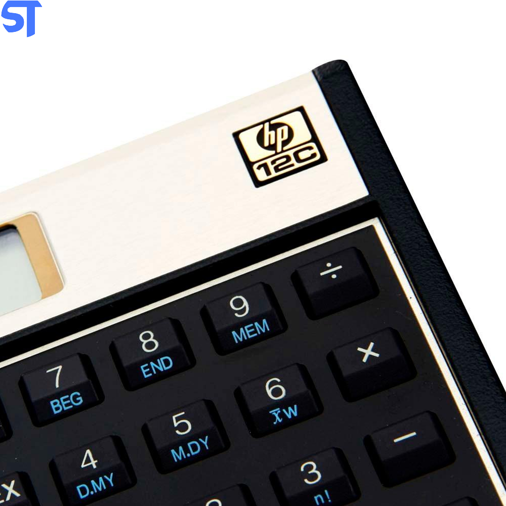 Calculadora Financeira HP 12c com 120 Funções - Preta/Dourada