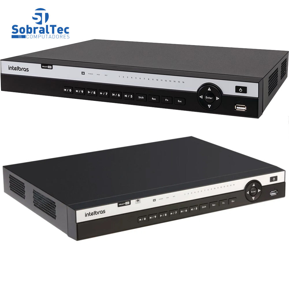 Dvr Gravador Digital de Vídeo MHDX 5216 Intelbras, Multi HD, 16 Canais, 4K, Série 5000 - 4580449