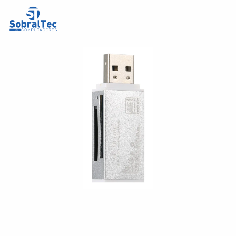 Adaptador Usb 2.0 All In One Leitor De Cartão SD MMC SDHC TF
