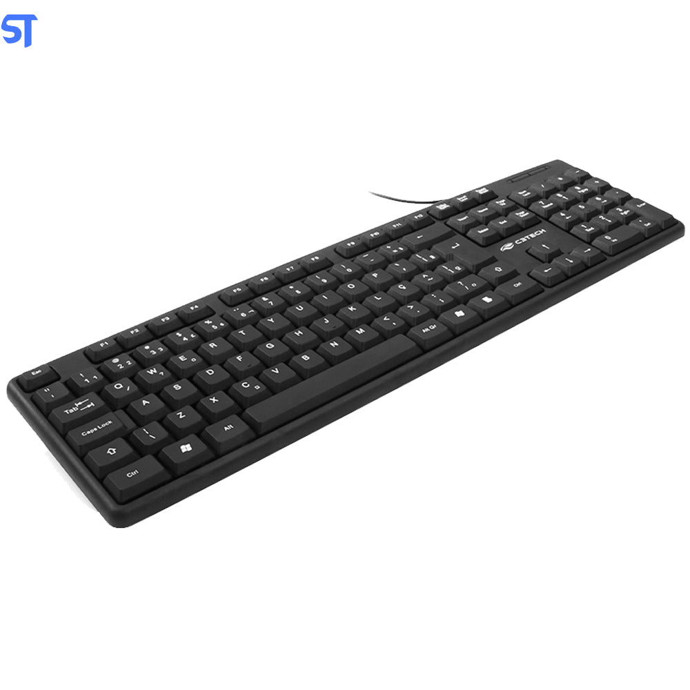 Kit Teclado e Mouse USB (KB-15BK 1000 DPi  Com MS-31BK ABNT2   ) C3Plus