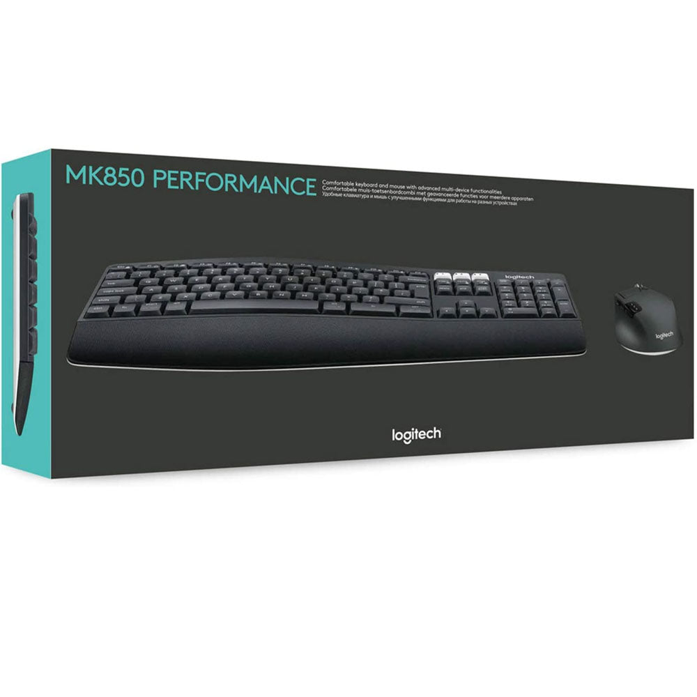 Kit Combo Teclado e Mouse Sem Fio Logitech MK850
