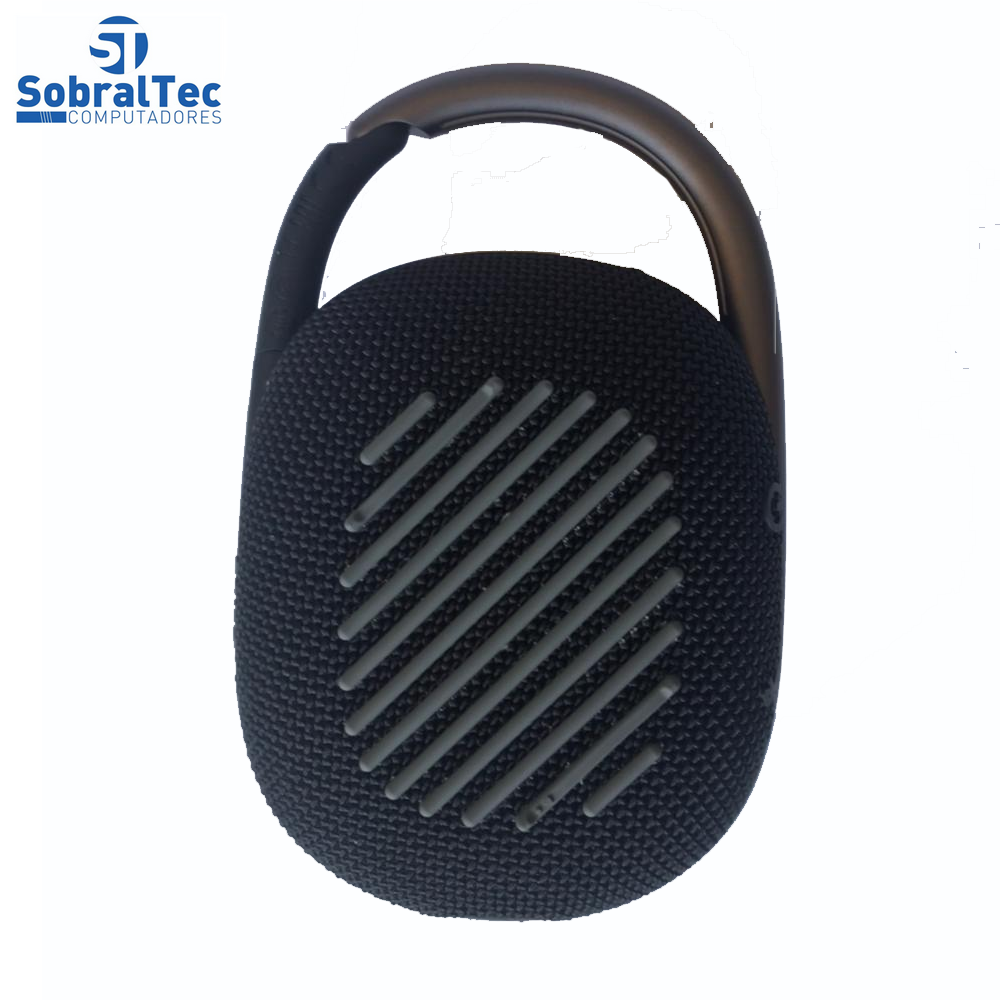 Caixa de Som Portátil JBL Clip 4 Bluetooth 5W À Prova D'água e Poeira Preto