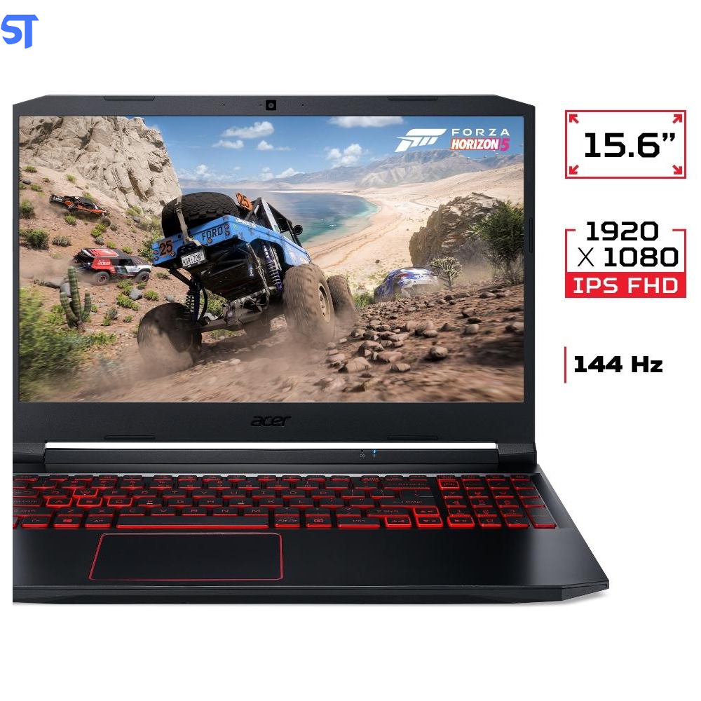 Notebook Gamer Acer Nitro 5 AN515-44-R4KA, AMD R7 4800H, 8GB, 512GB SDD, (GTX 1650 com 4 GB) Windows11. 15,6” LED FHD IP