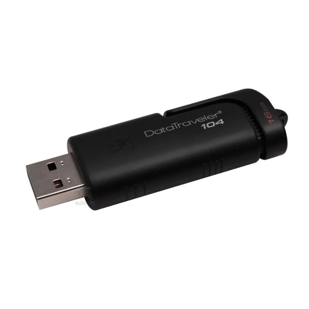 Pendrive Kingston 64gb Dt104 Usb 2.0 Preto Datatraveler Giga
